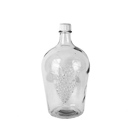 Бутыль стекл. 5 л Виноград прозрачная винтовая